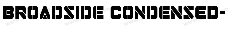 Broadside Condensed字体转换
